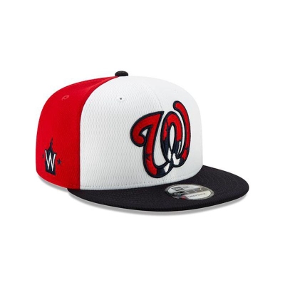 Red Washington Nationals Hat - New Era MLB Batting Practice 9FIFTY Snapback Caps USA4389065